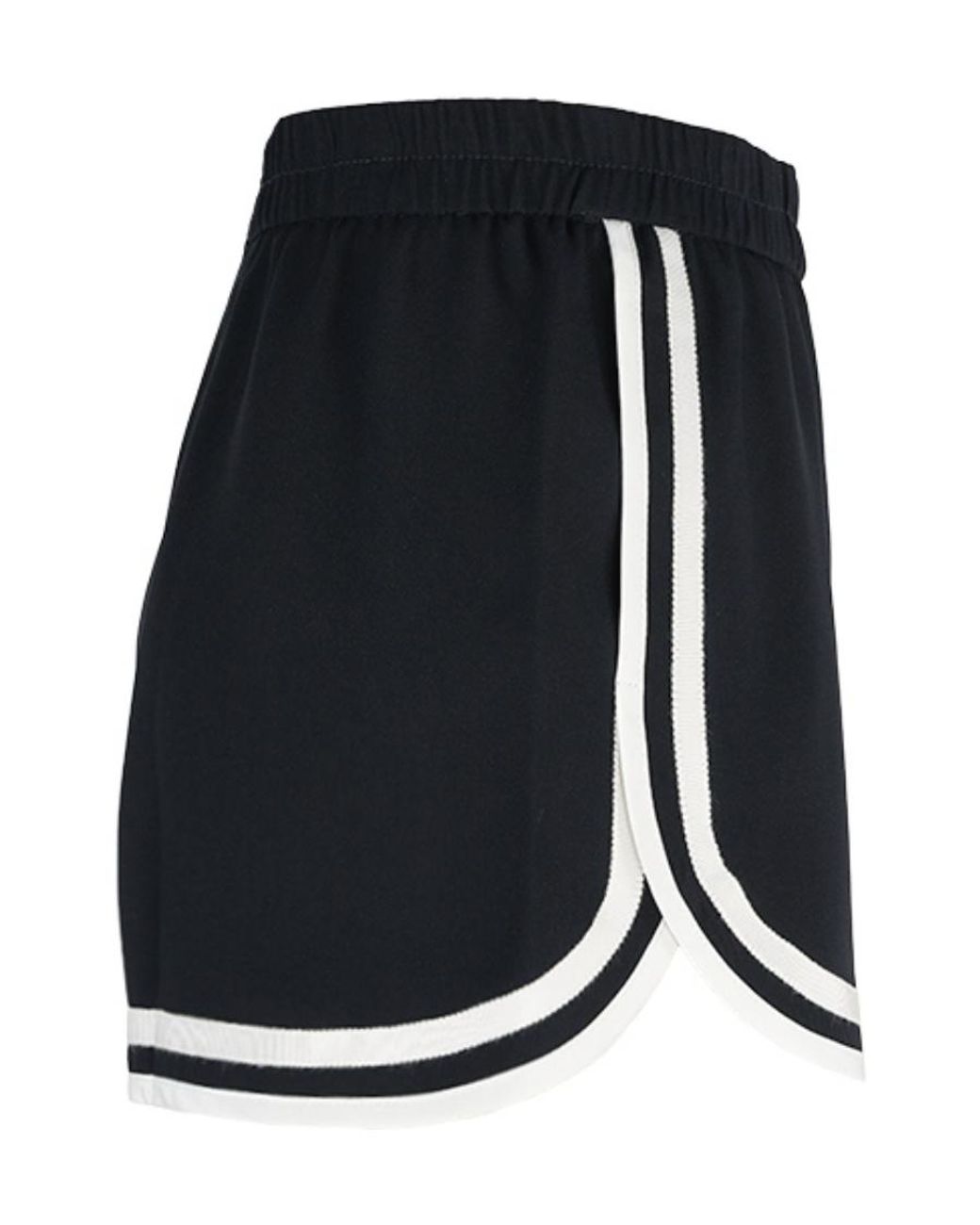 RED Valentino Black Elasticated Waist Track Shorts