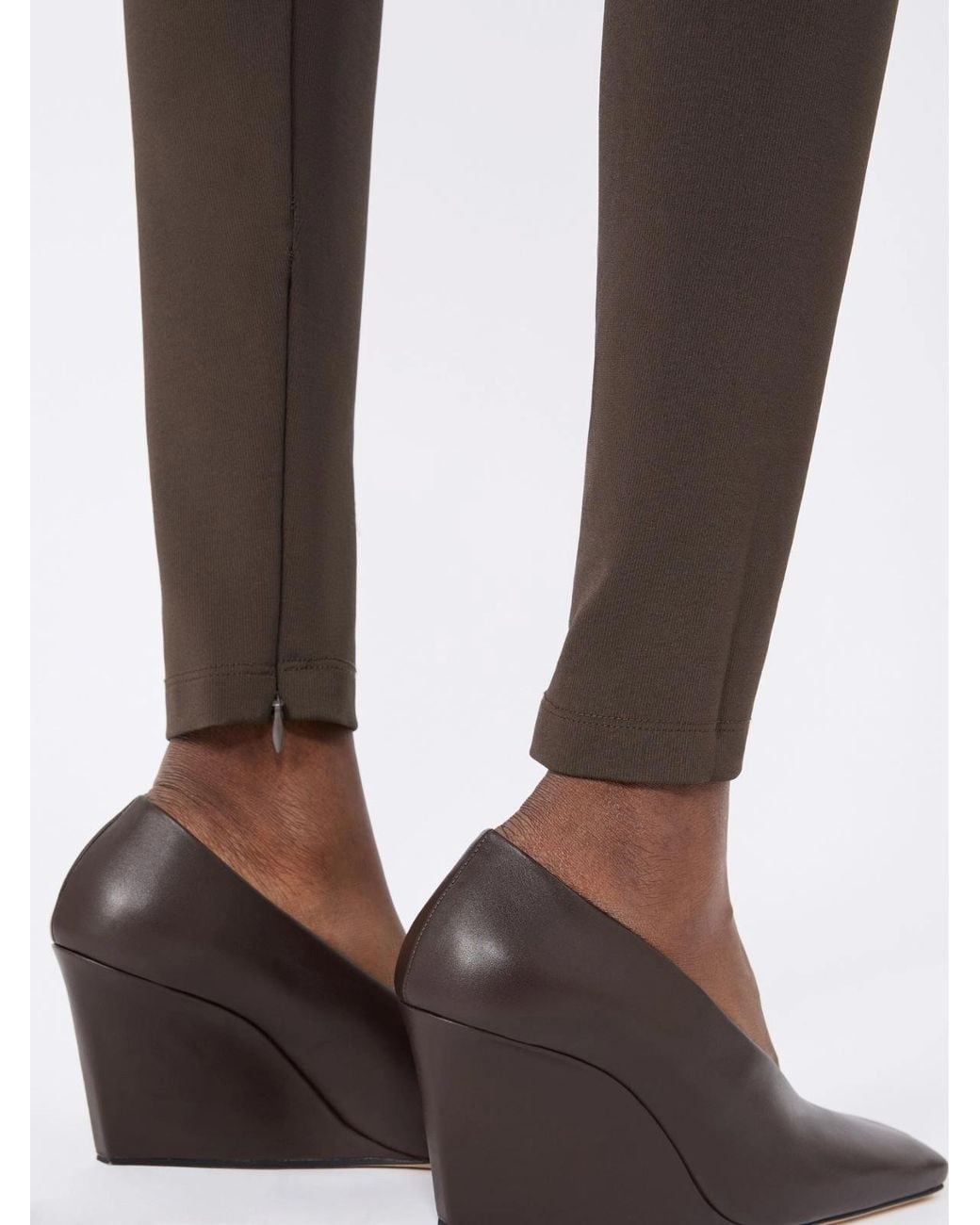 Sportmax Brown Spstenace Slim Leggings