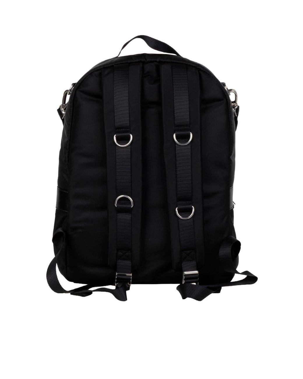 Balenciaga Black Logo Detailed Zipped Backpack for men