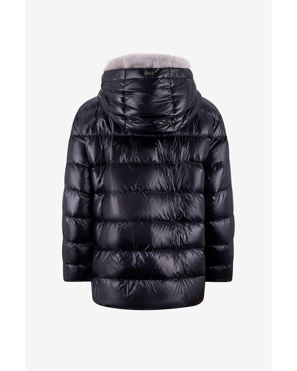 Herno Blue Long-Sleeved Padded Jacket
