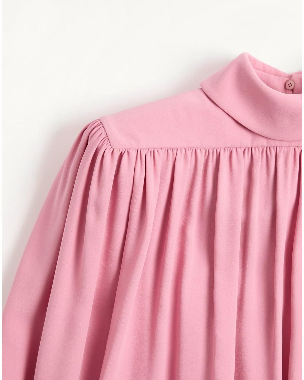 Valentino Pink Cady Couture Pleated Top