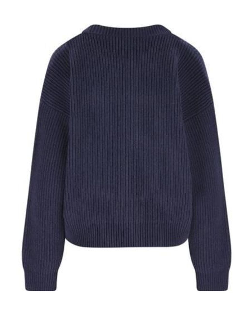 Céline Blue Crew Neck Sweater