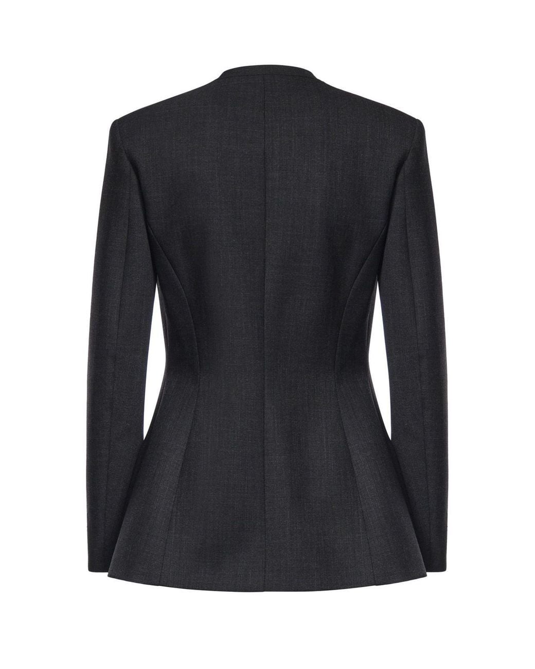 Ottod'Ame Black Ottod'Ame Single-Breasted Fitted Blazer