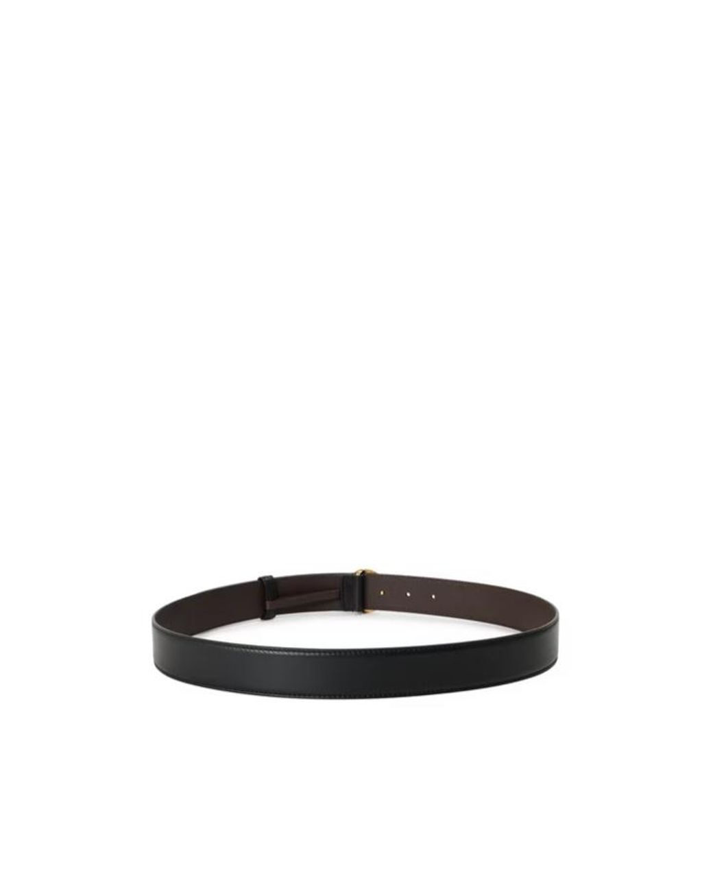 Versace White Smooth Leather Belt for men