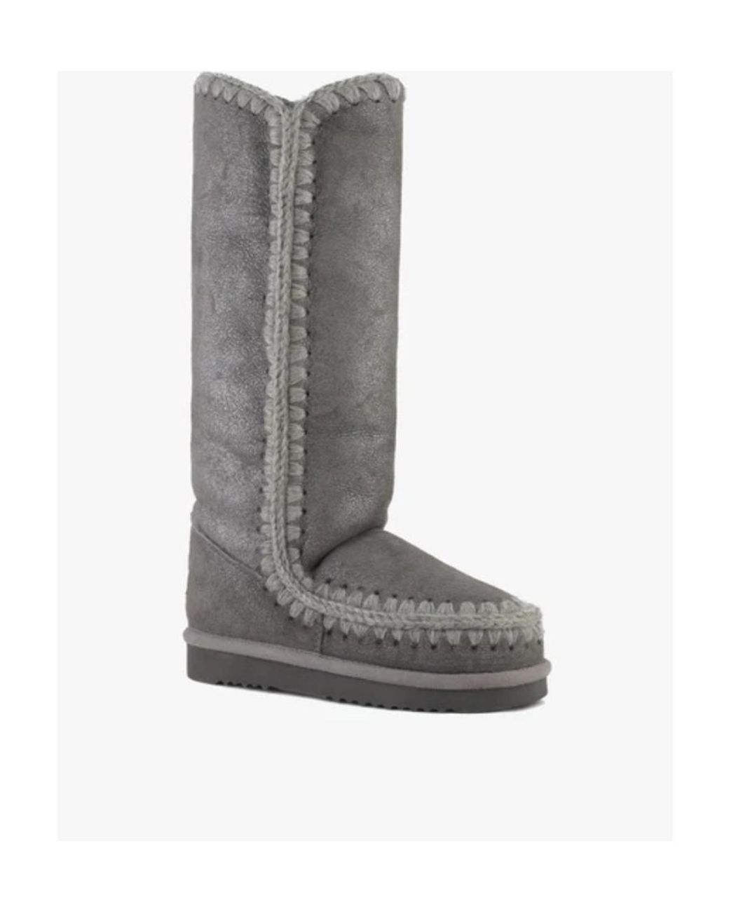Mou Gray Logo Boots