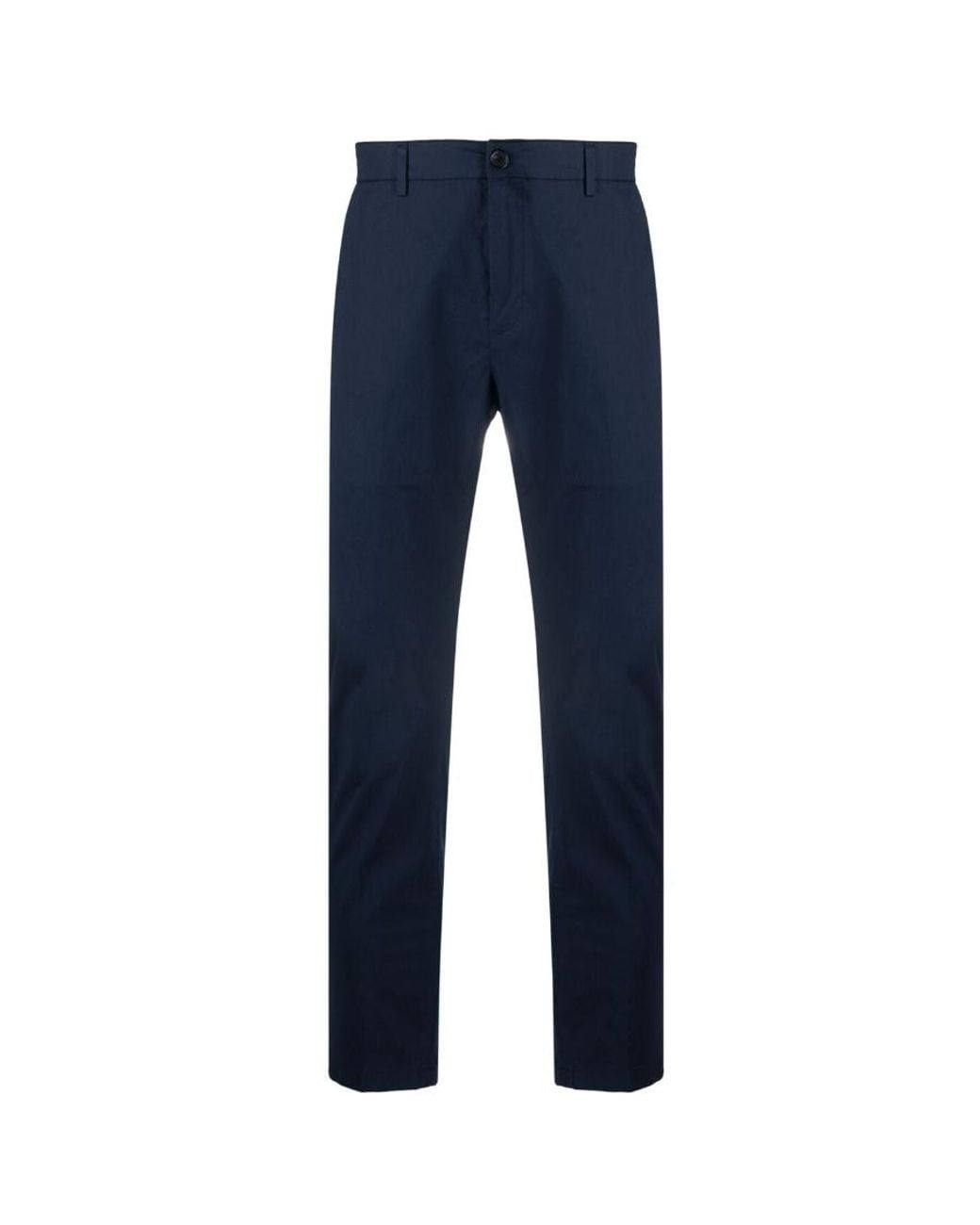 Department 5 Blue Pleated Poplin Pants for men