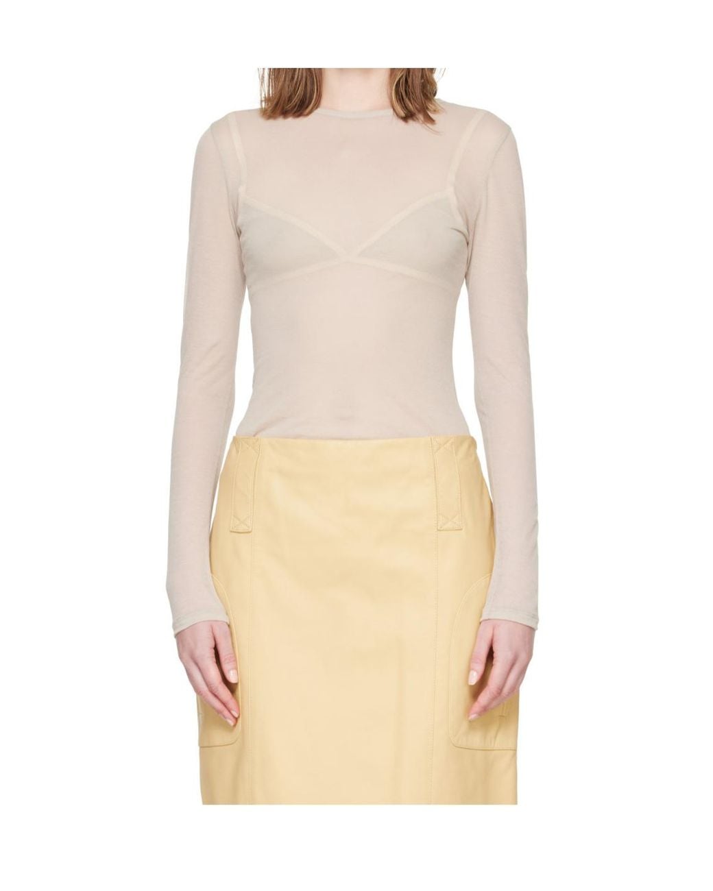 Paloma Wool Natural Long-Sleeve T-Shirt