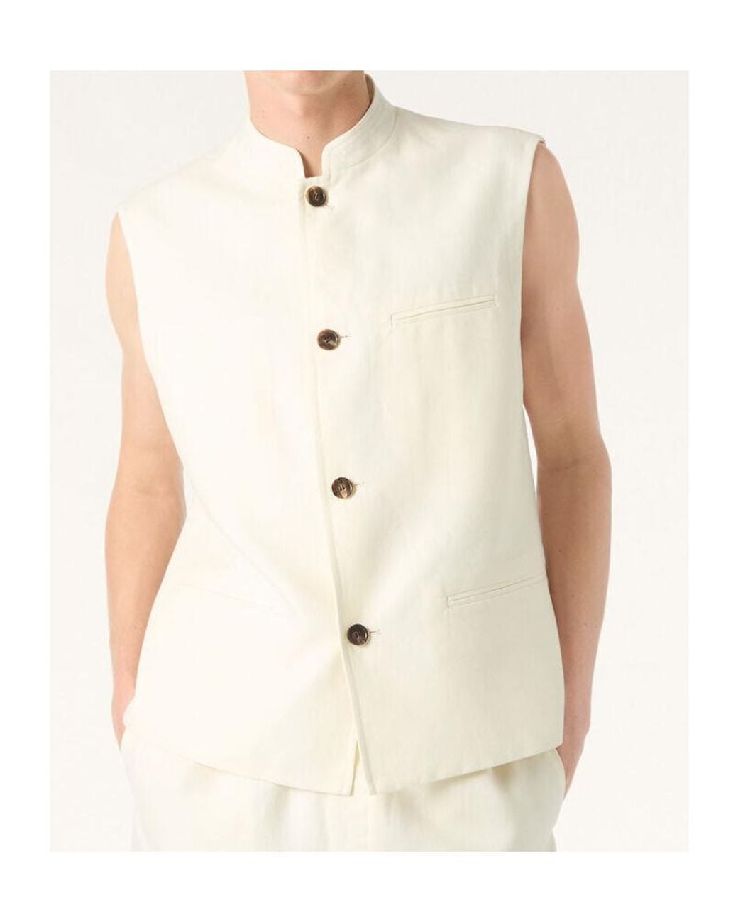 Loro Piana White Vienna Vest for men