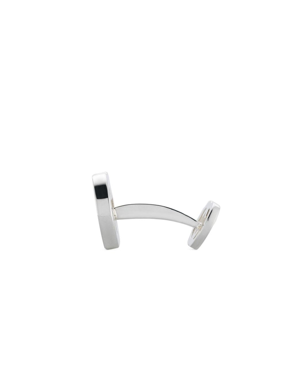 Gucci White Interlocking Enamel Cufflinks