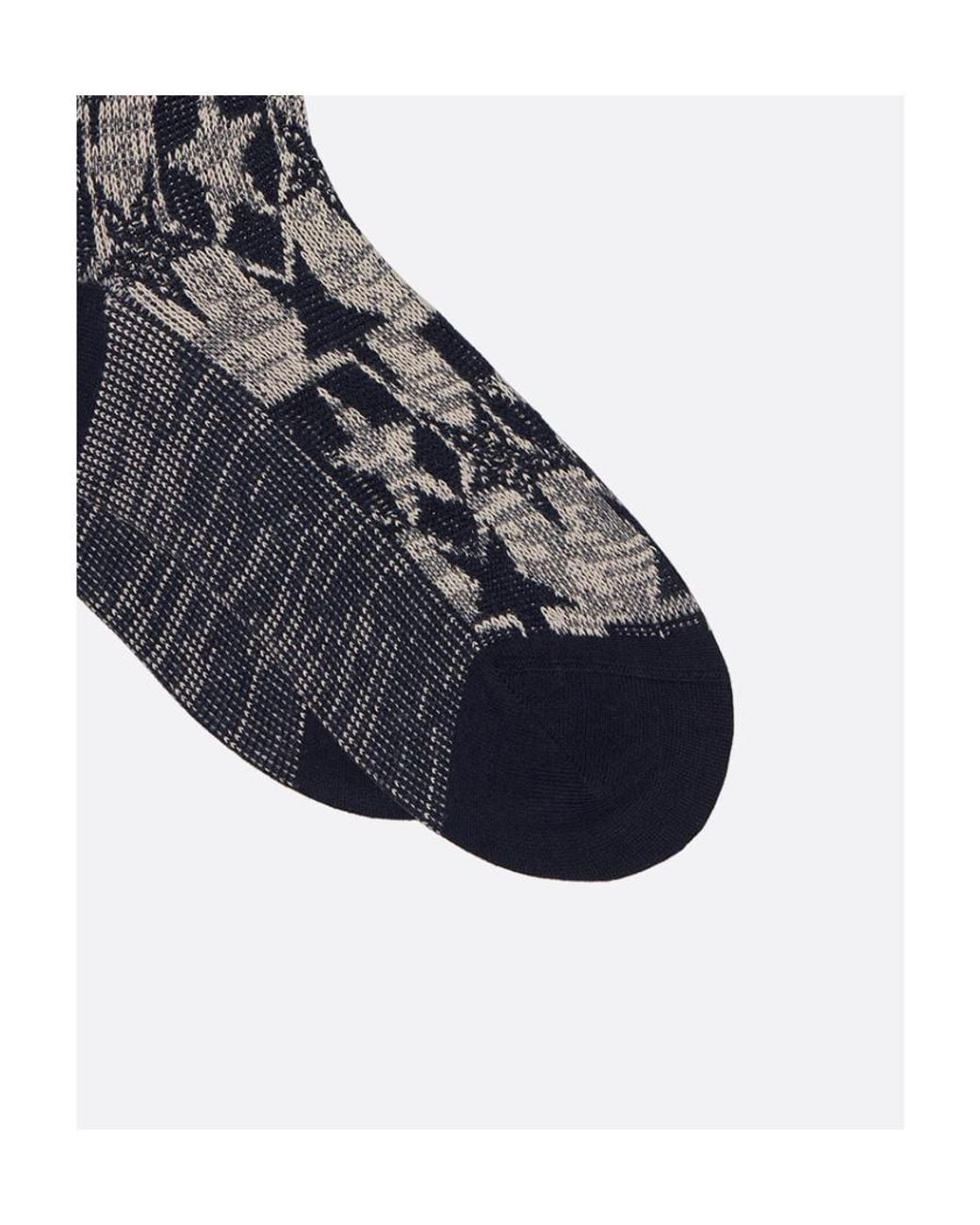 Dior Blue Star Pattern Socks