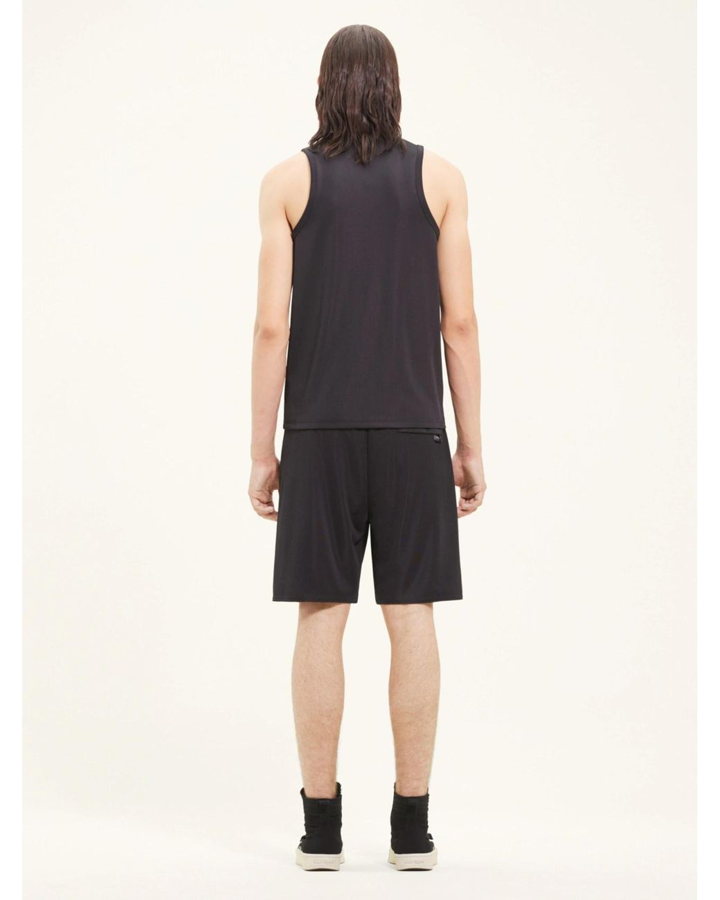 Courreges Black Courrèges Crewneck Straight Hem Tank Top for men
