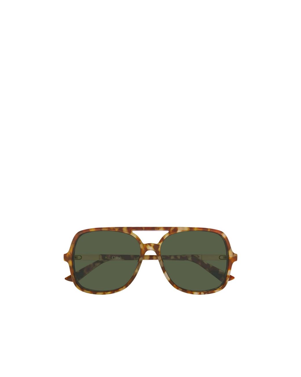 Chloé Green Chloé Eyewear Pilot Frame Sunglasses