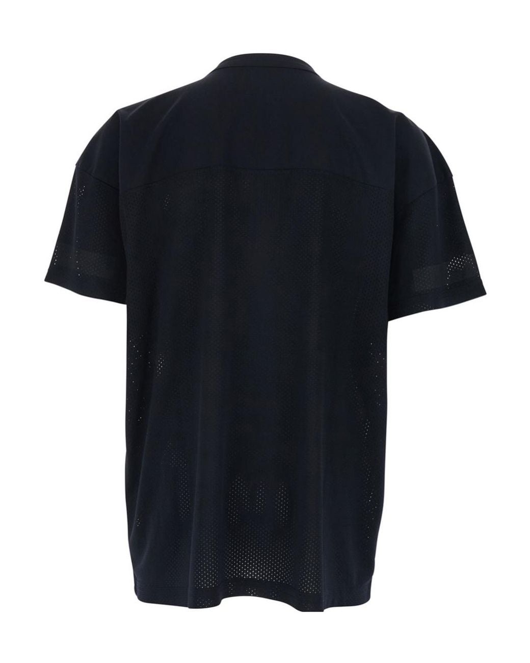 ERL Black Mesh Logo Polo Shirt for men