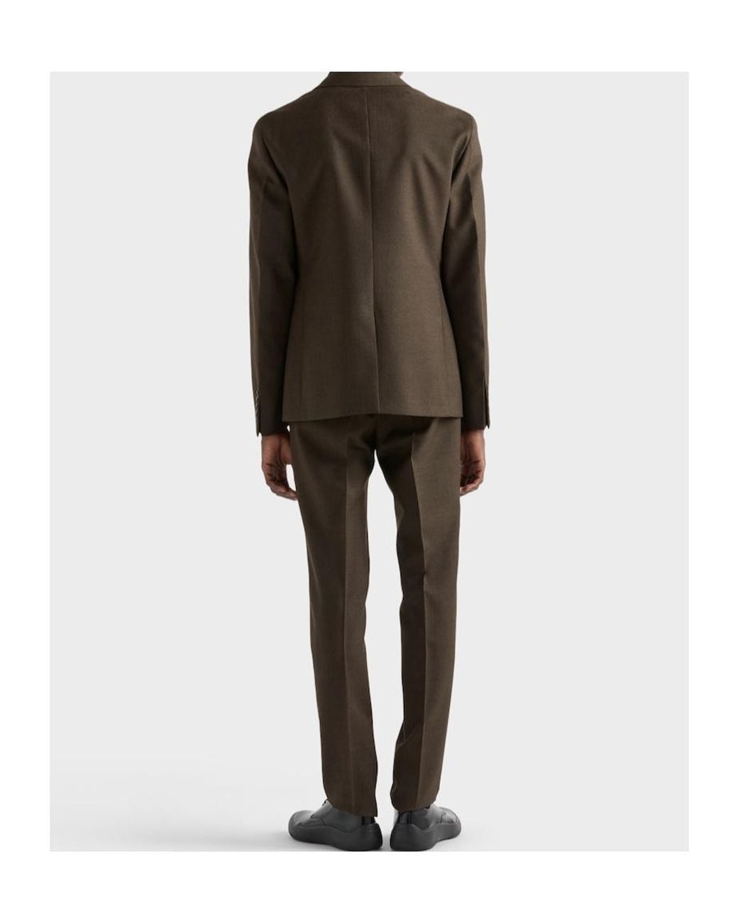 Prada Multicolor Single-Breasted Wool Suit for men