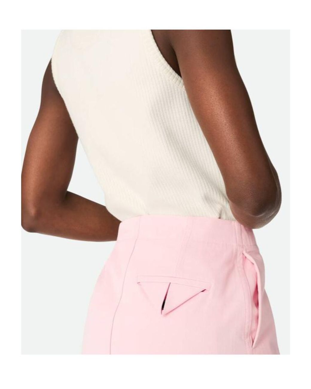 Bottega Veneta Pink Cotton Wrap Skirt