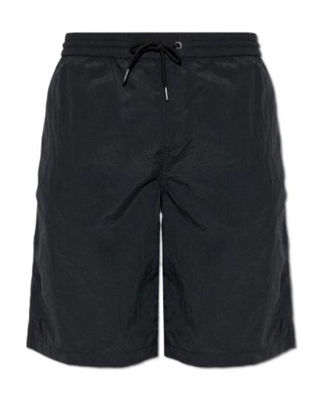 AllSaints Black Drawstring Swimming Trunks for men
