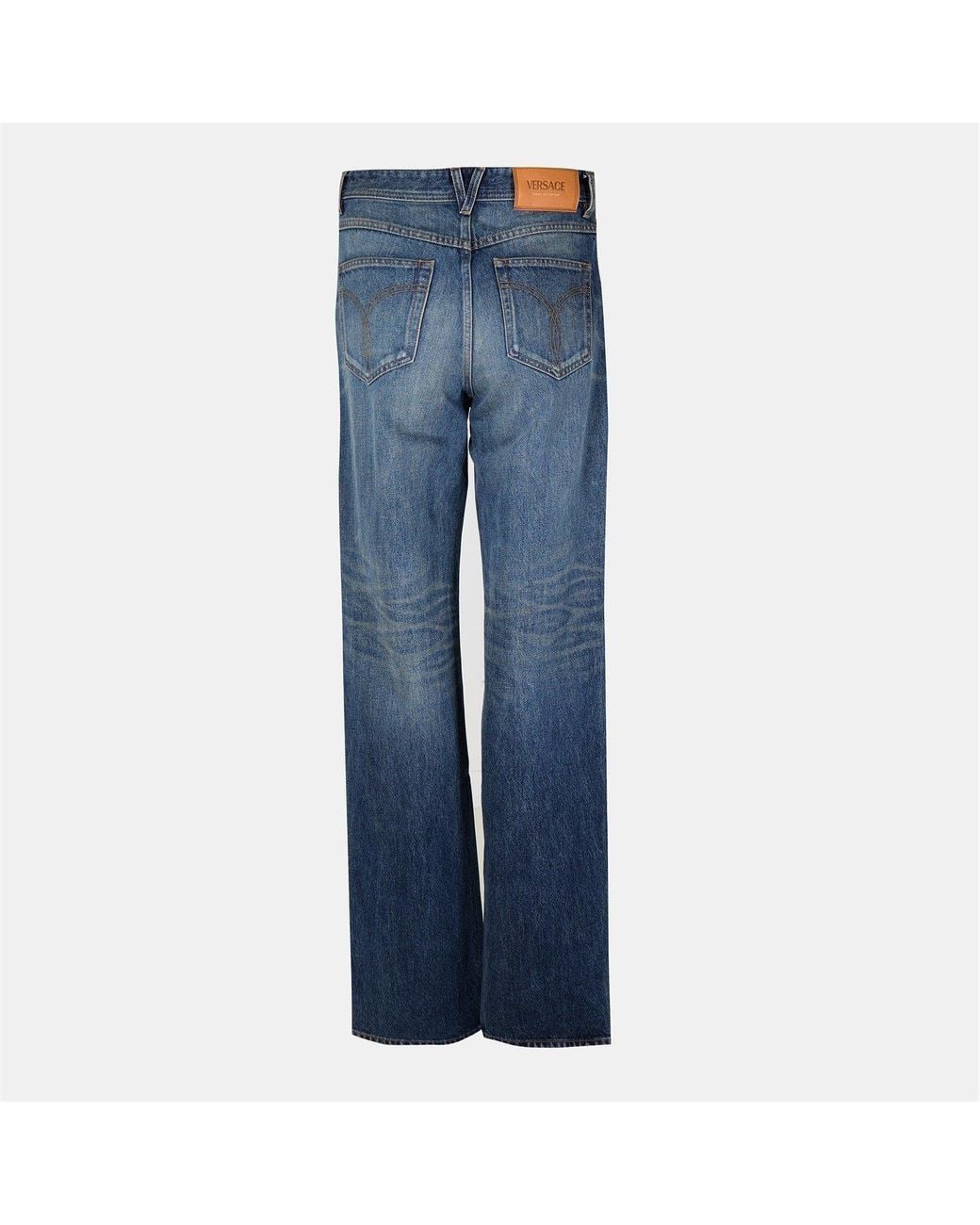 Versace Blue Wide Fit Denim Jeans