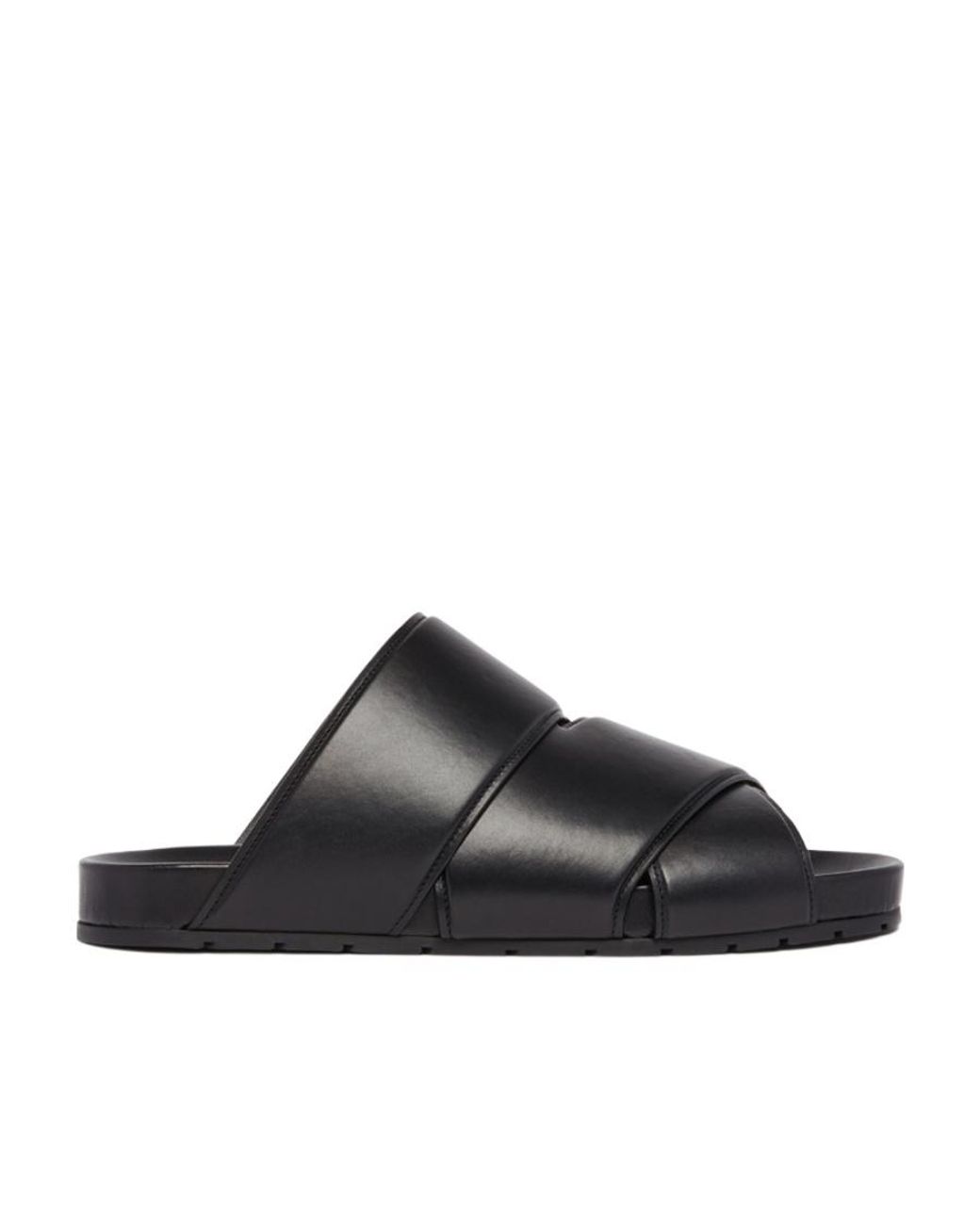 Bottega Veneta Black Bridge Mule Sandals for men