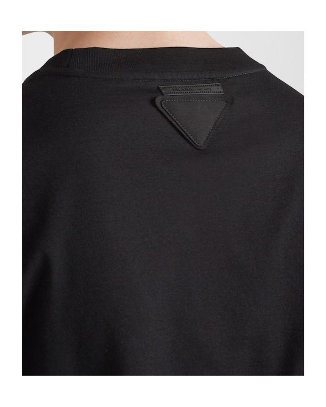 Prada Black Three Pack Cotton Jersey T-Shirts for men