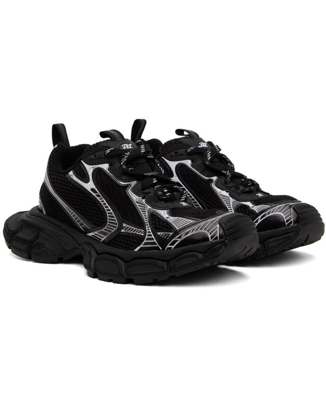 Balenciaga Black 3Xl Low-Top Sneakers