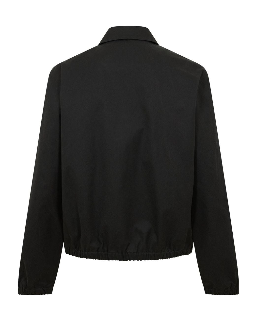 AMI Black Minimalist Cropped Jacket for men