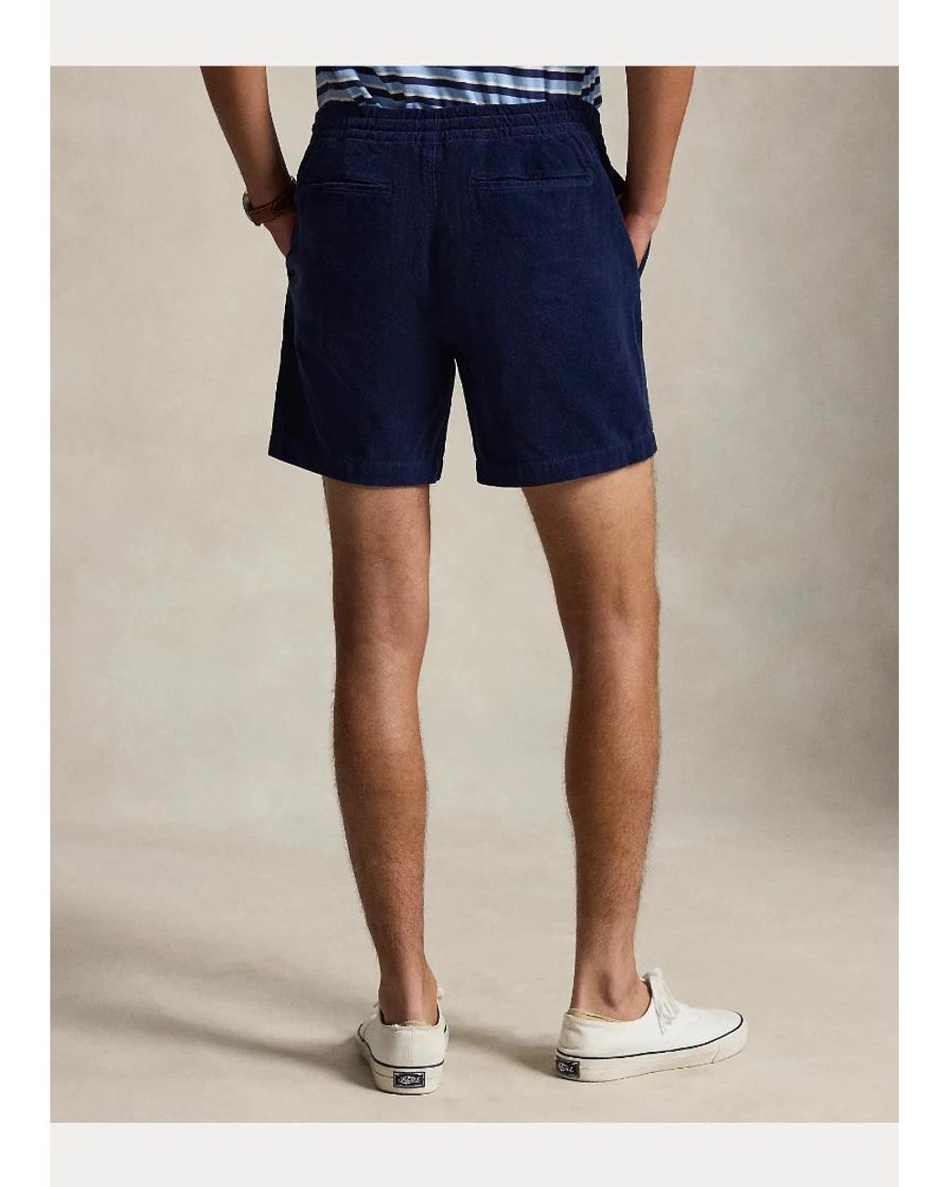 Polo Ralph Lauren Blue Logo-Embroidered Short for men