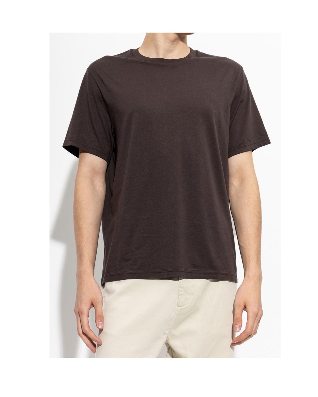 FRAME Black Crewneck T-Shirt for men