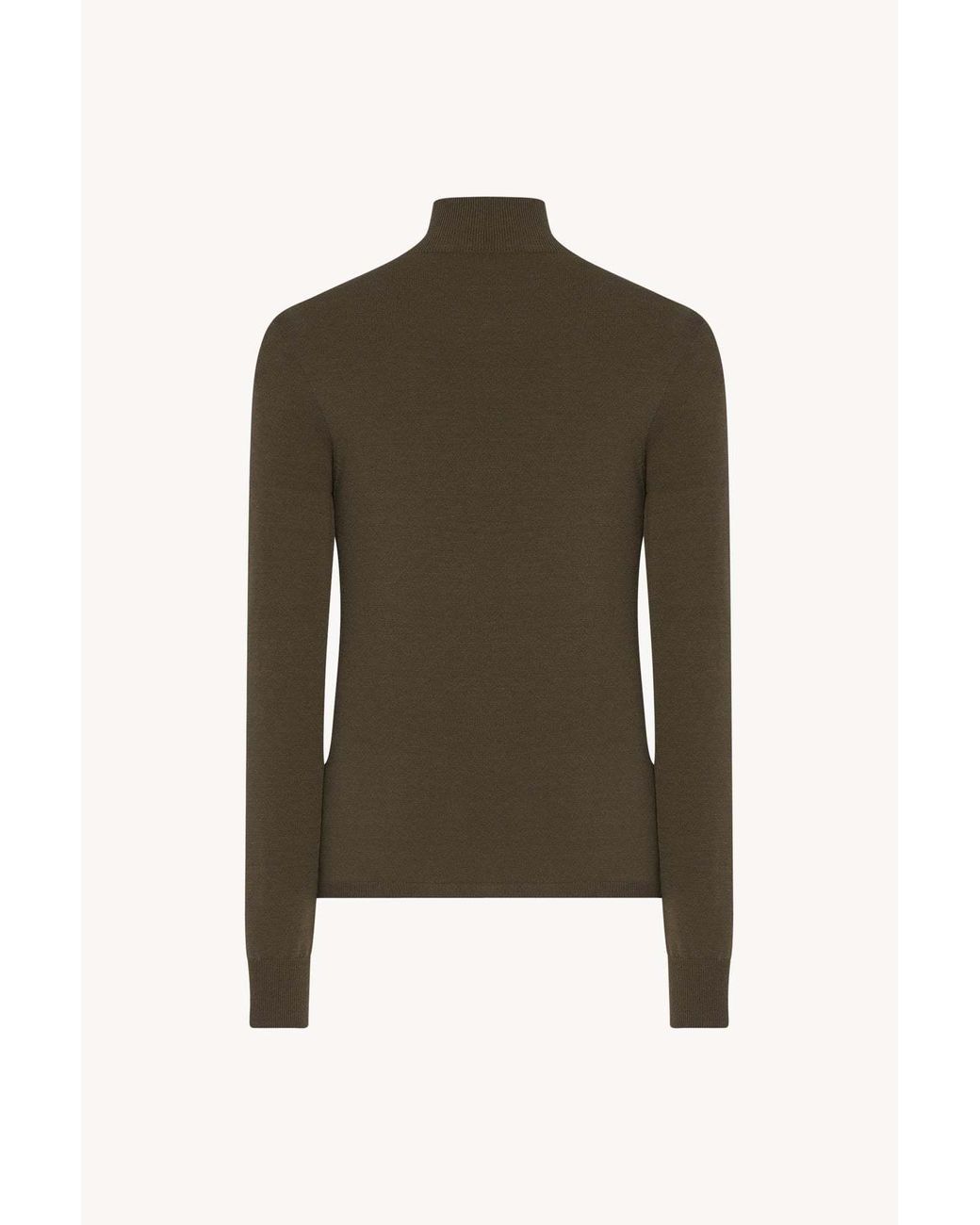 The Row Green Lalea Stretch-Knit Top