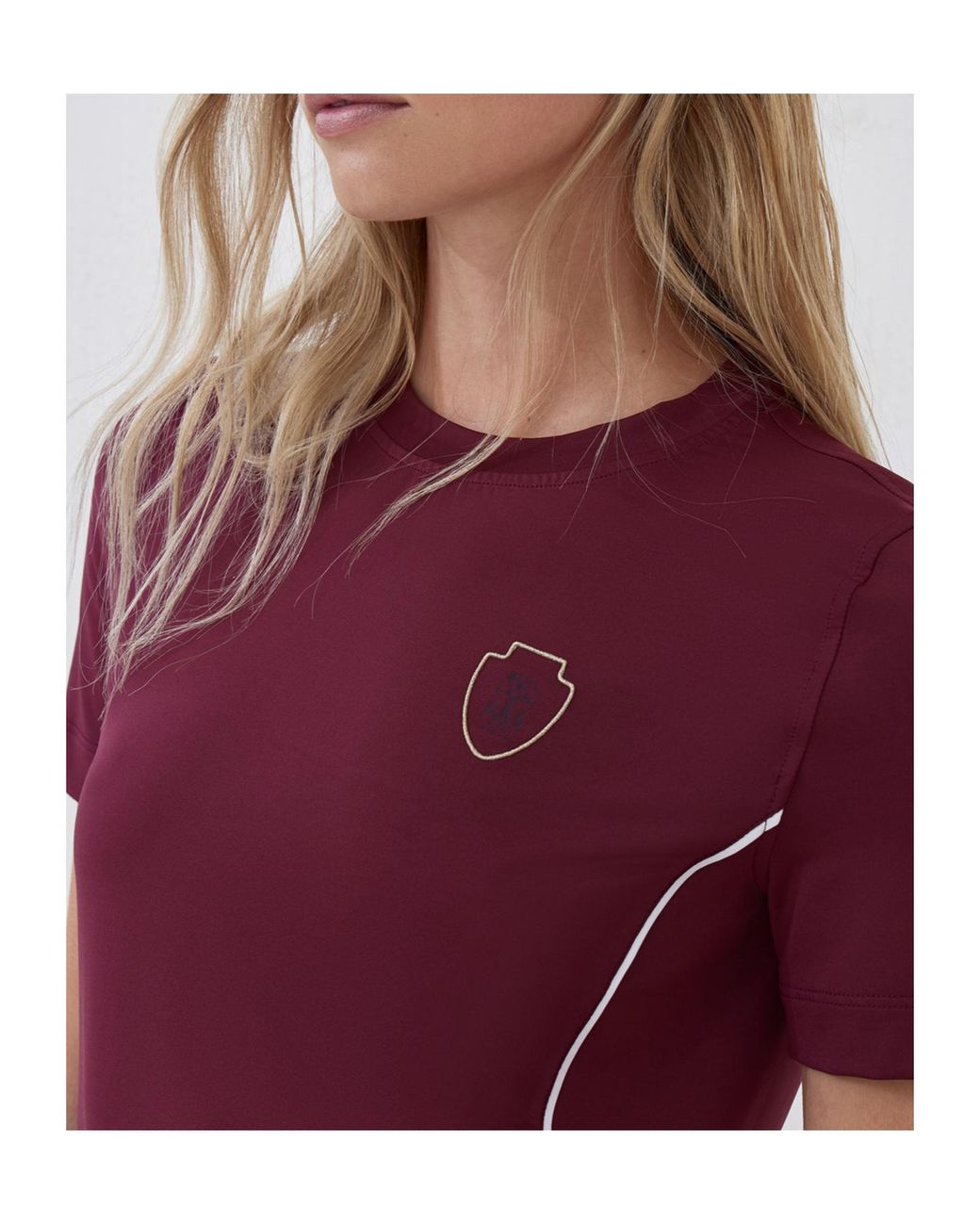Brunello Cucinelli Red Logo-Detail Short-Sleeve T-Shirt
