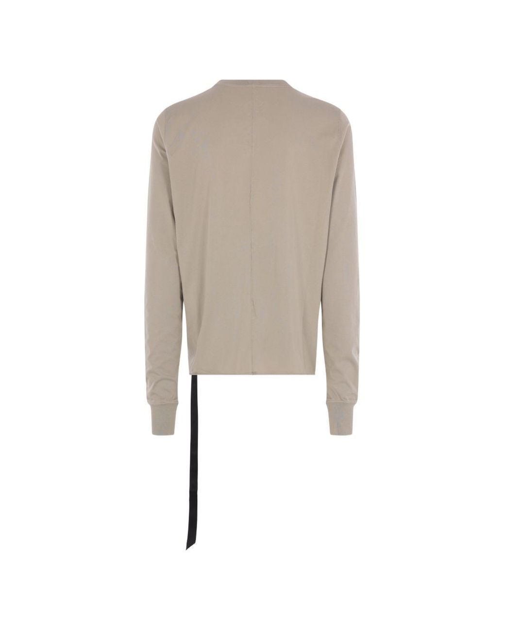 Rick Owens Natural Tape Detailed Jersey T-Shirt for men