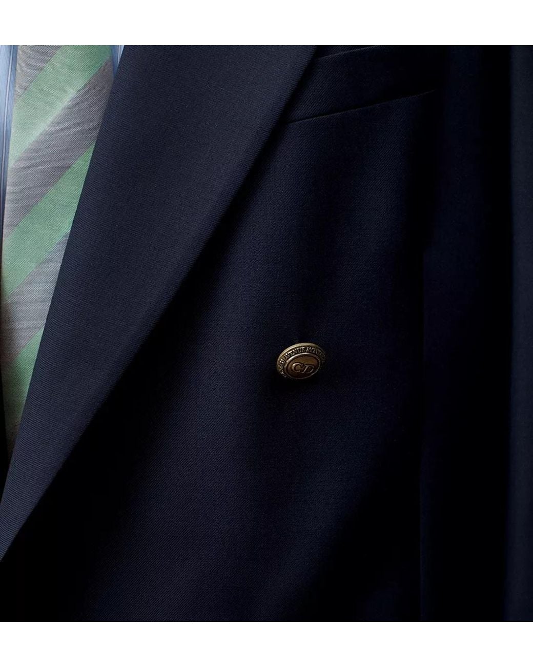 Dior Blue Double-Breasted Jacket for men