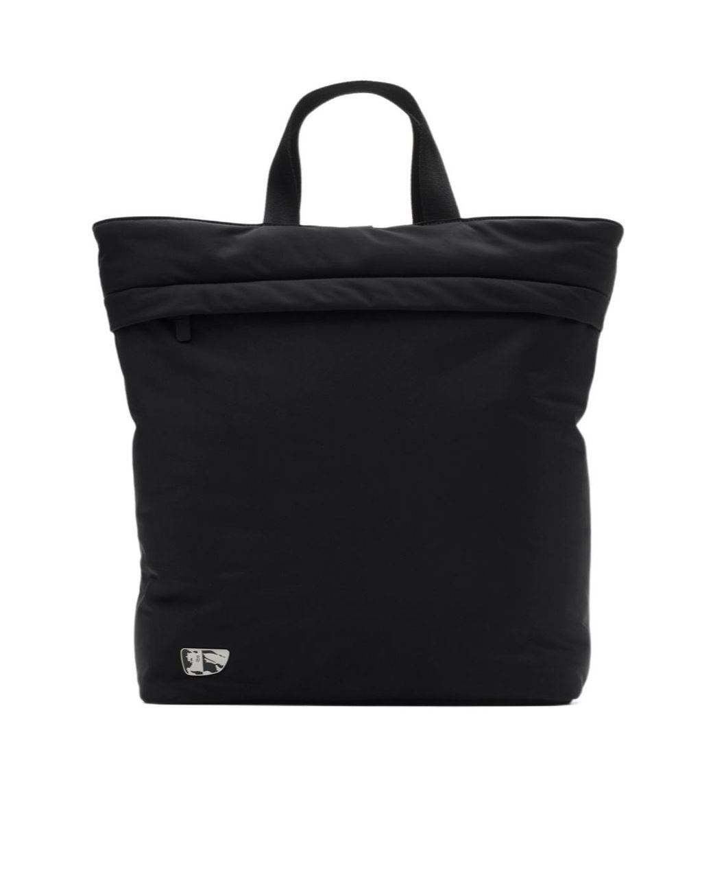 Burberry Black Shielf Logo Plaque Tote Bag for men