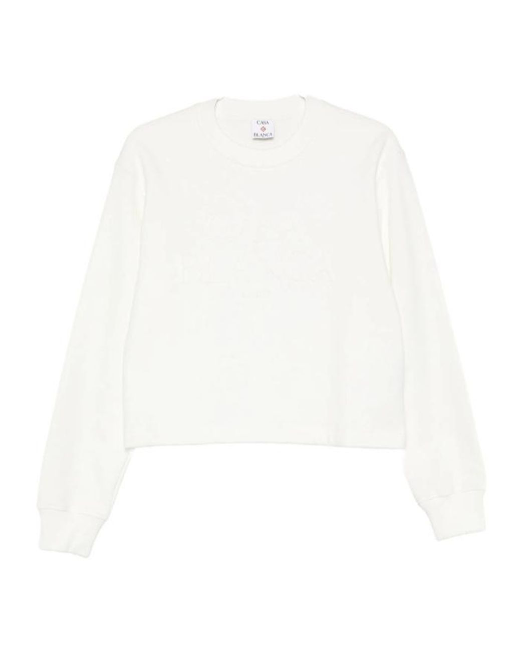 Casablanca White Crew Neck Sweater