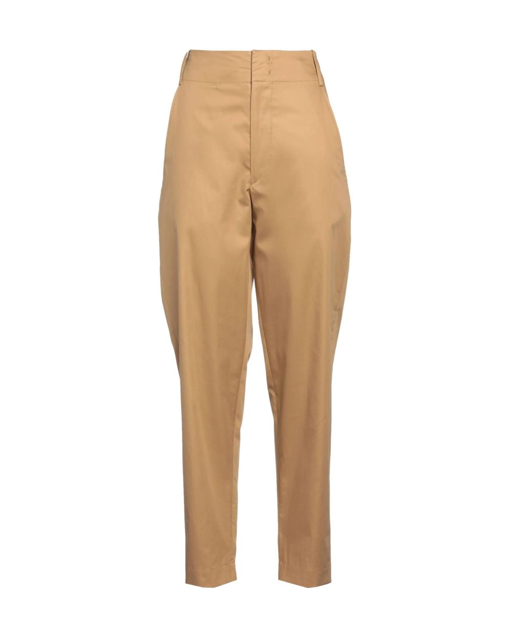 Isabel Marant Natural Solid Color Zip Trousers