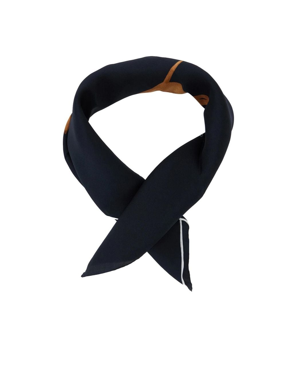 Ralph Lauren Blue Lauren Dog Print Scarf
