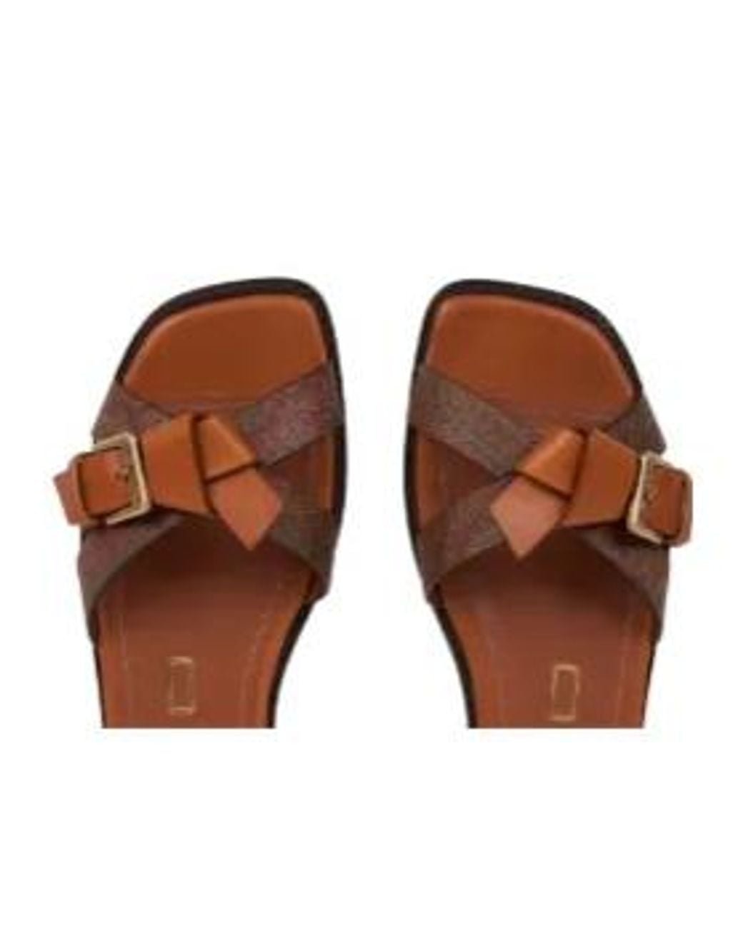 Etro Brown Paisley Slides