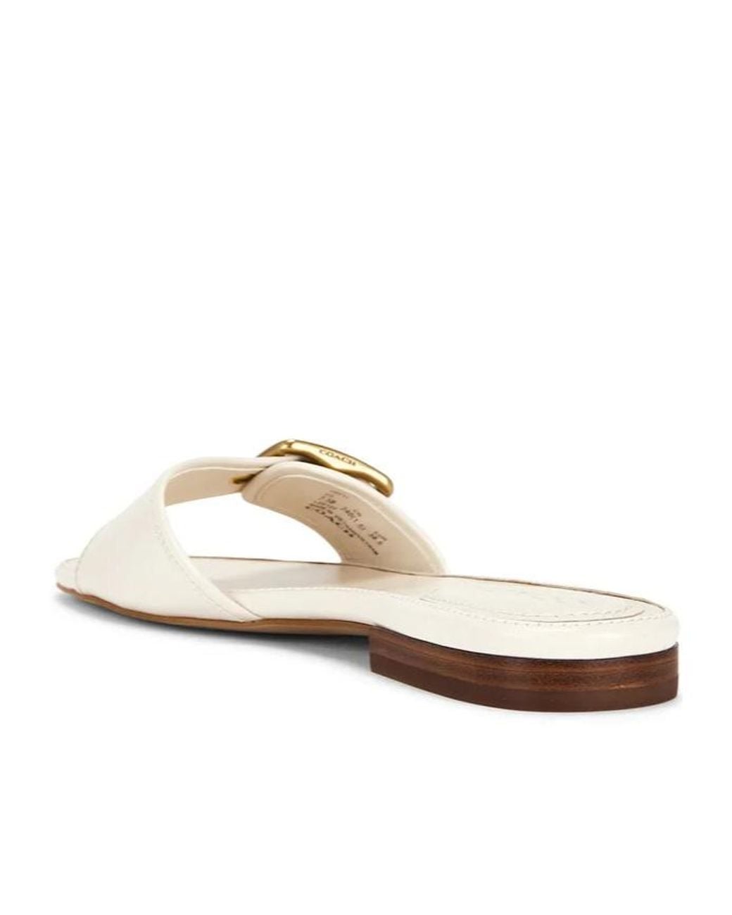 COACH Metallic Margot Flat Sandal