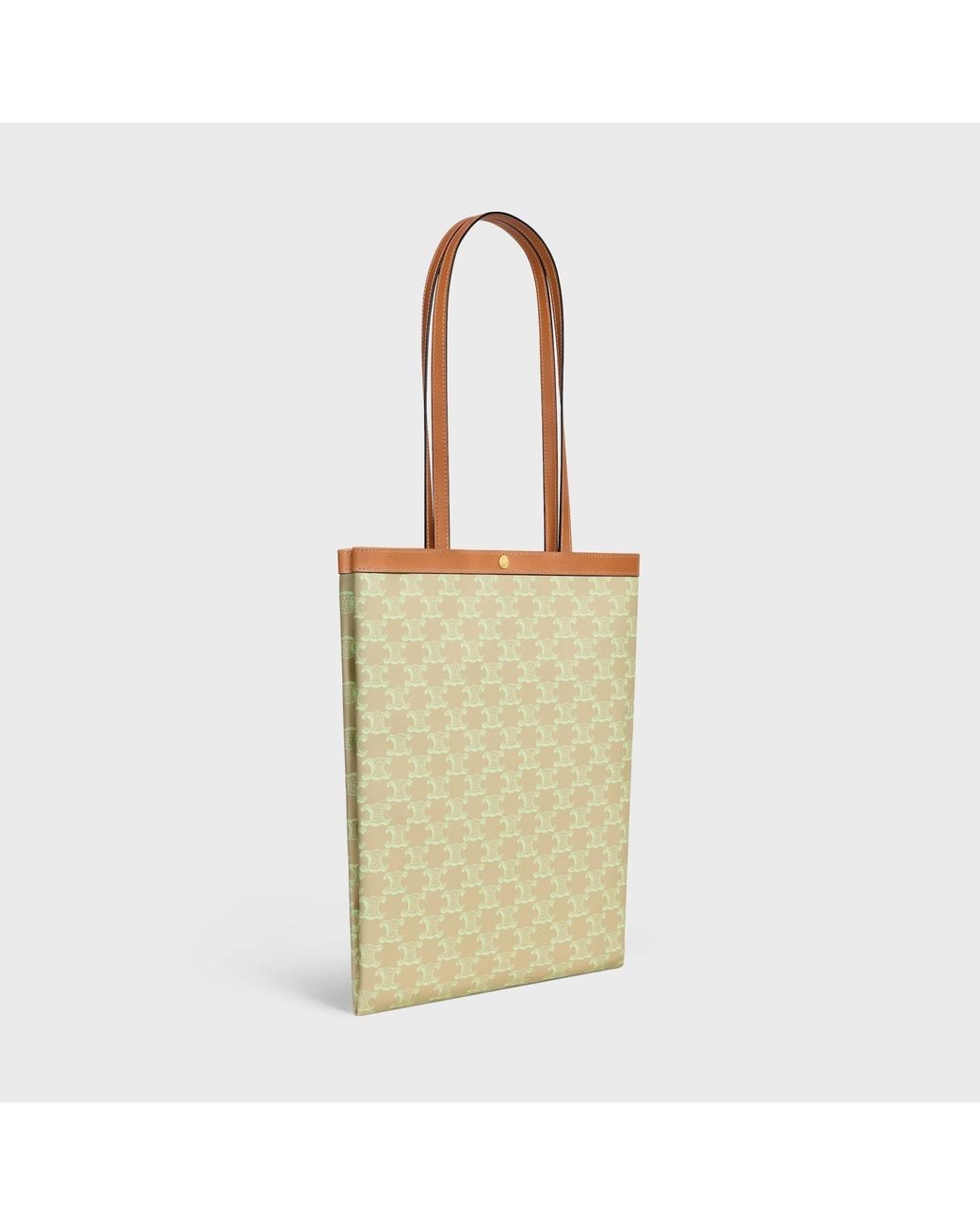 Céline Yellow Patterned Shoulder Bag