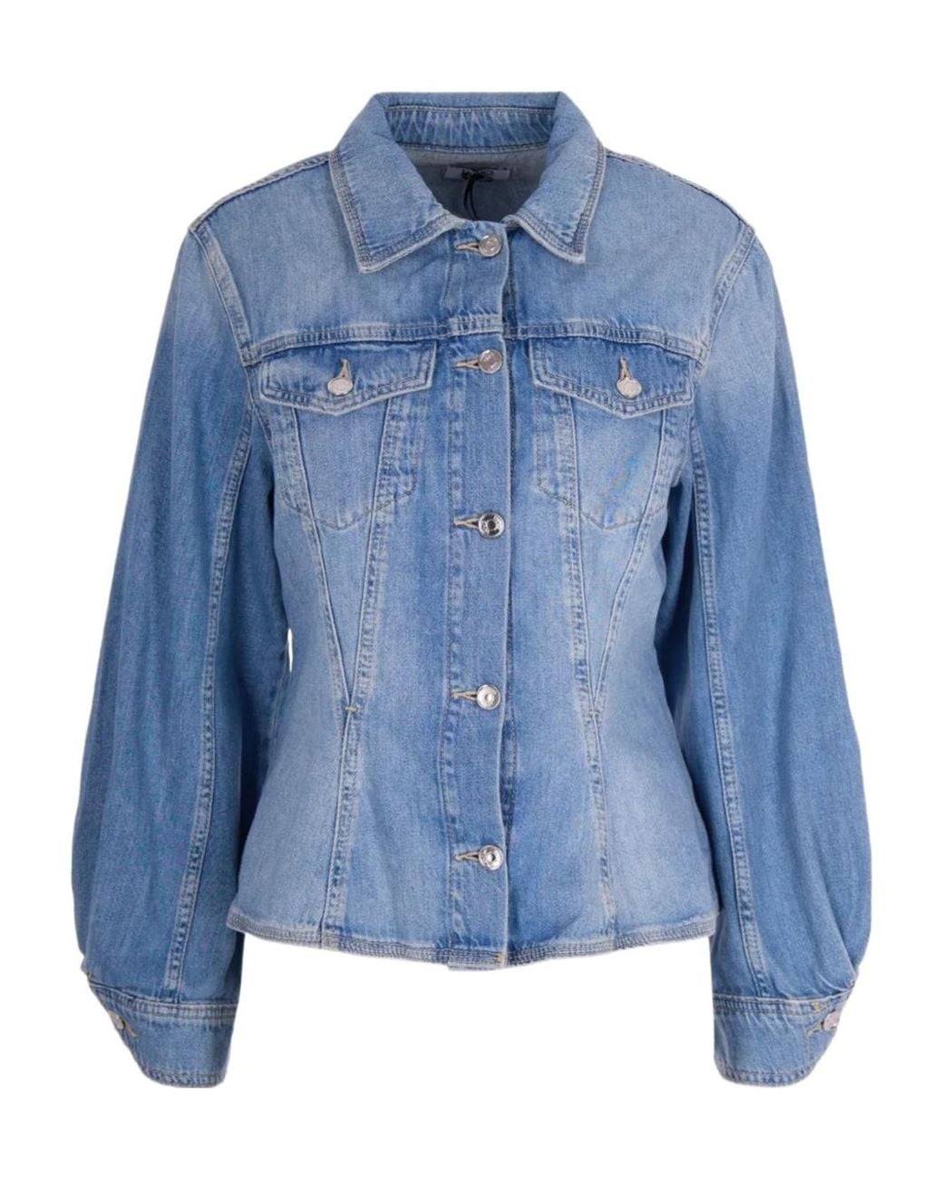Liu Jo Blue Puff Sleeve Denim Jacket