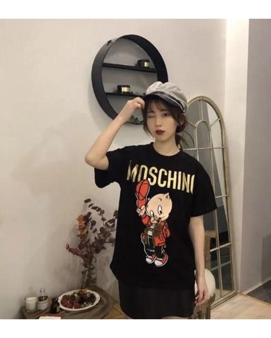 Moschino Black Open-Necked Shirt