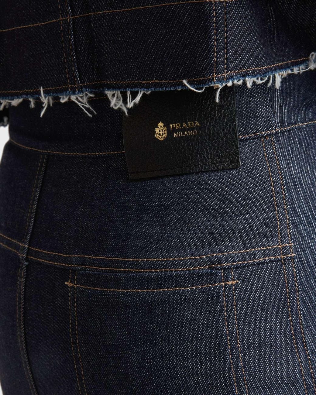 Prada Blue Denim Pencil Skirt