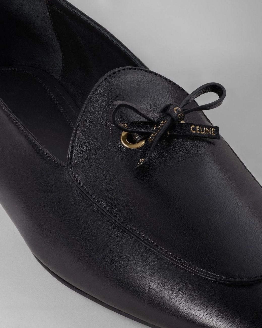 Céline Black Aura Bow Flats