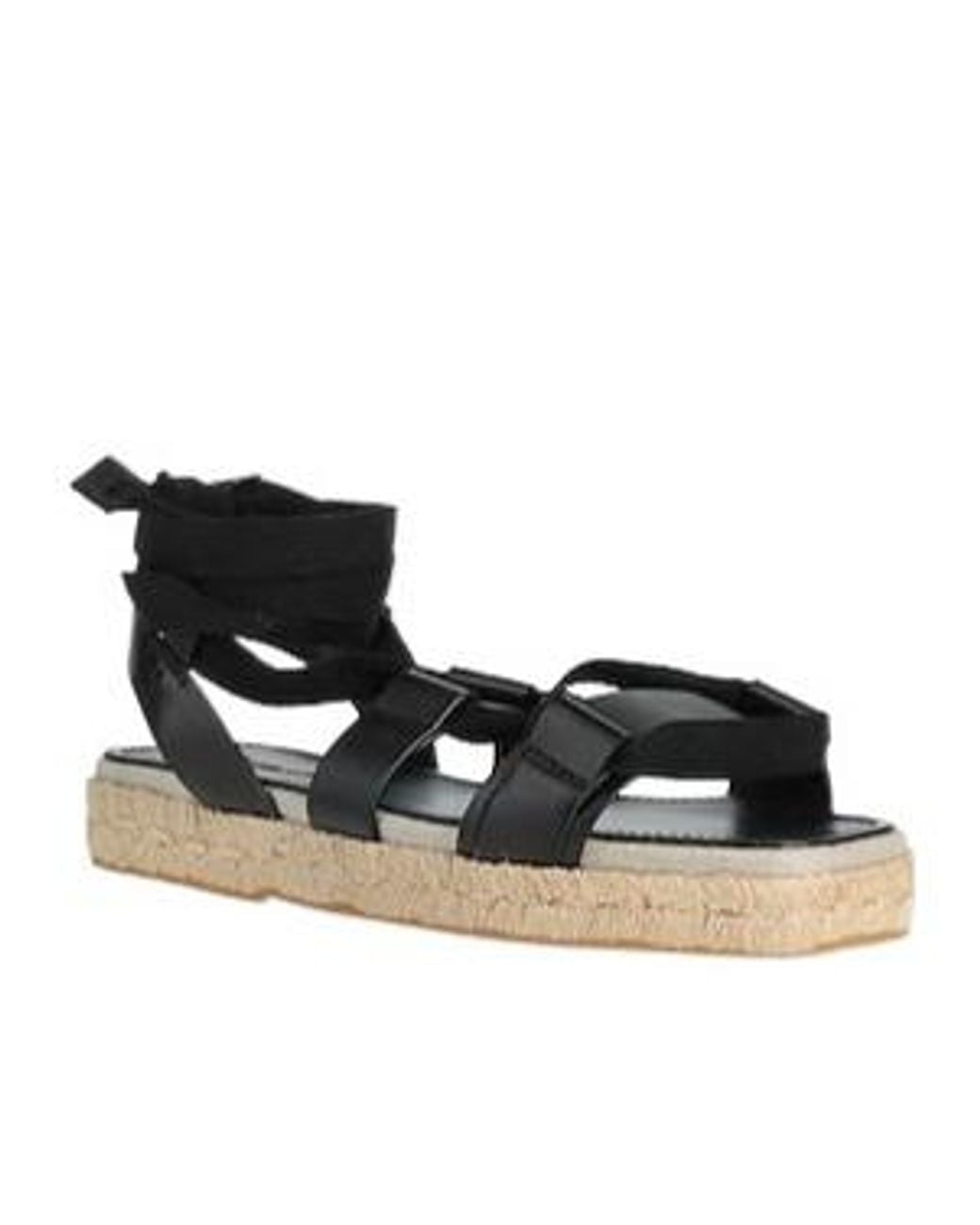 Max Mara Black Solid Colour Espadrilles
