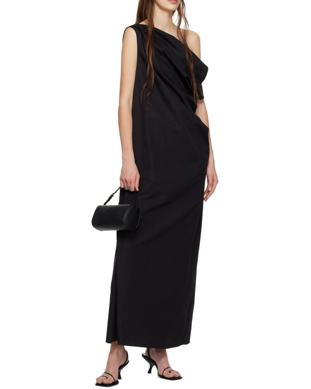 The Row Black 90's Top Handle Bag
