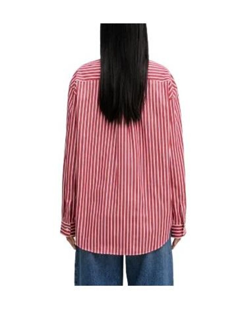 Sporty & Rich Pink Striped Pocket Shirt