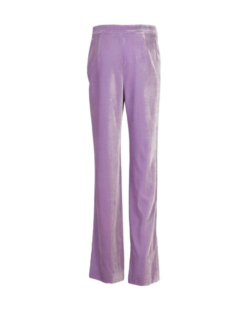 Moschino Purple Boutique High Waist Straight Leg Pants