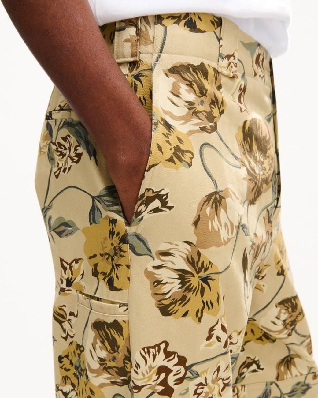 KENZO Natural Floral Wide-Leg Jeans for men