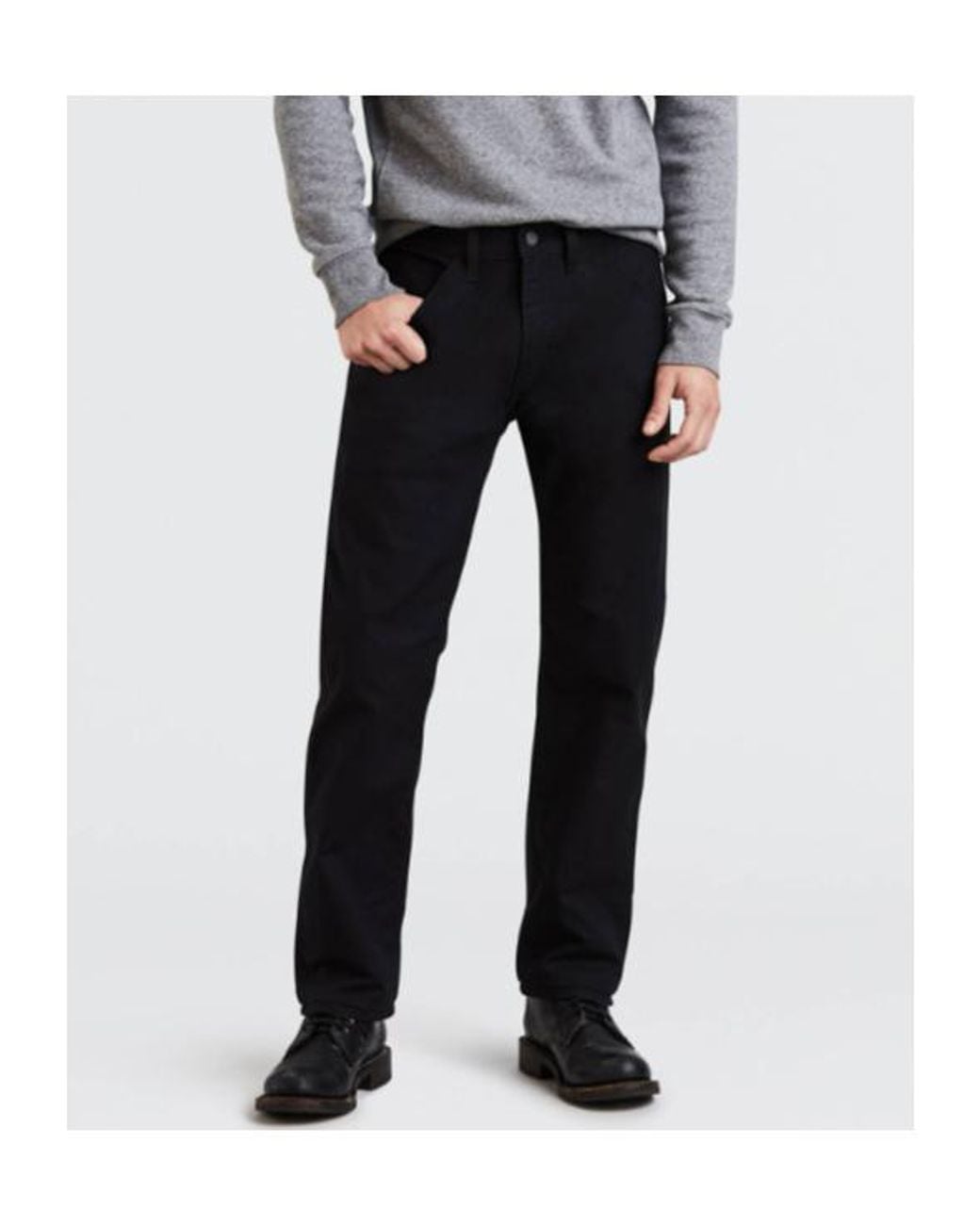 Levi's Gray 505 Regular Utility Workwear Jeans for men