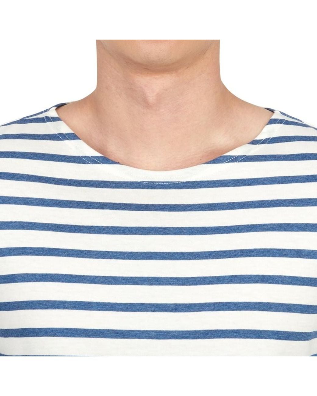 Saint James Blue Open-Necked Shirt for men