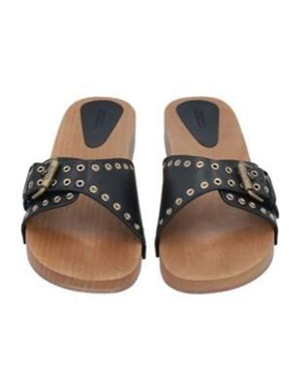 Isabel Marant Brown Leather Flat Sandals